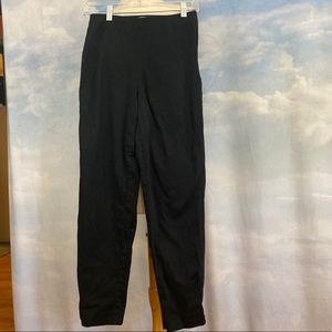 Talbots Black Khaki Sidezip Pants Size 6P